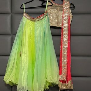 Mirror lehenga